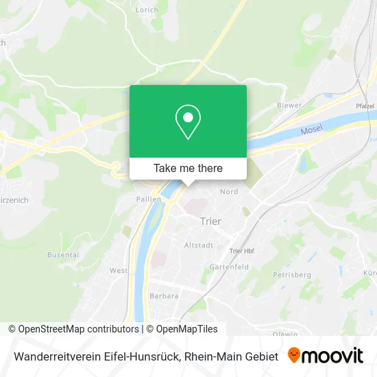 Карта Wanderreitverein Eifel-Hunsrück