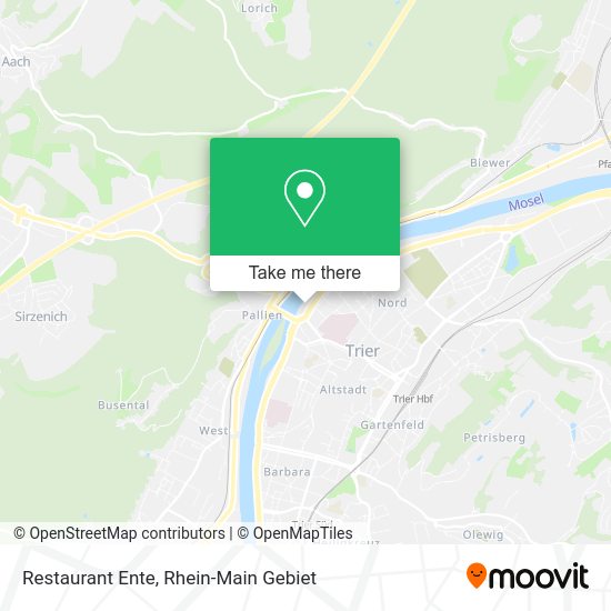 Карта Restaurant Ente