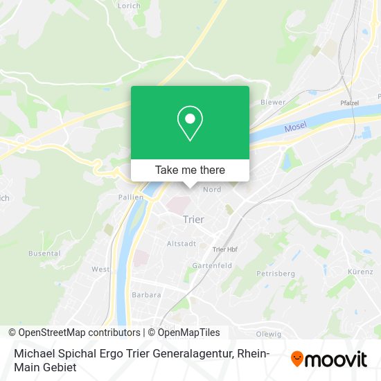 Карта Michael Spichal Ergo Trier Generalagentur
