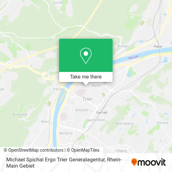 Карта Michael Spichal Ergo Trier Generalagentur