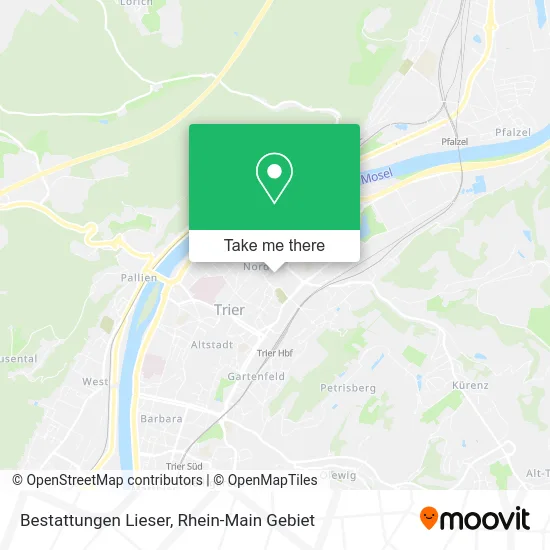 Карта Bestattungen Lieser