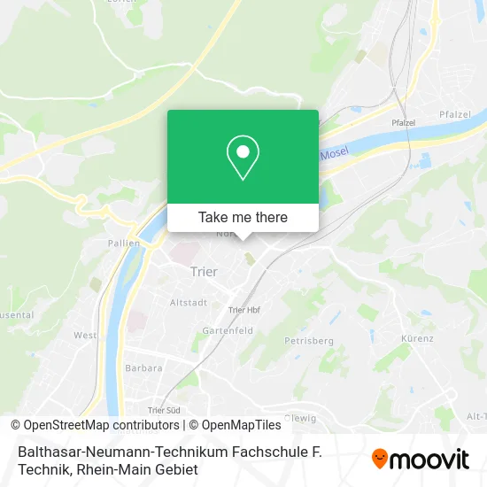 Карта Balthasar-Neumann-Technikum Fachschule F. Technik