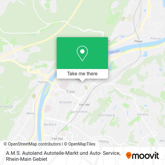 Карта A.M.S. Autoland Autoteile-Markt und Auto- Service