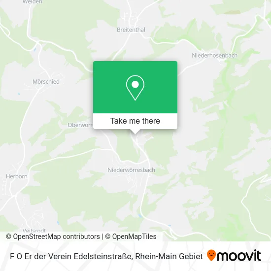 Карта F O Er der Verein Edelsteinstraße