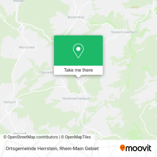Карта Ortsgemeinde Herrstein