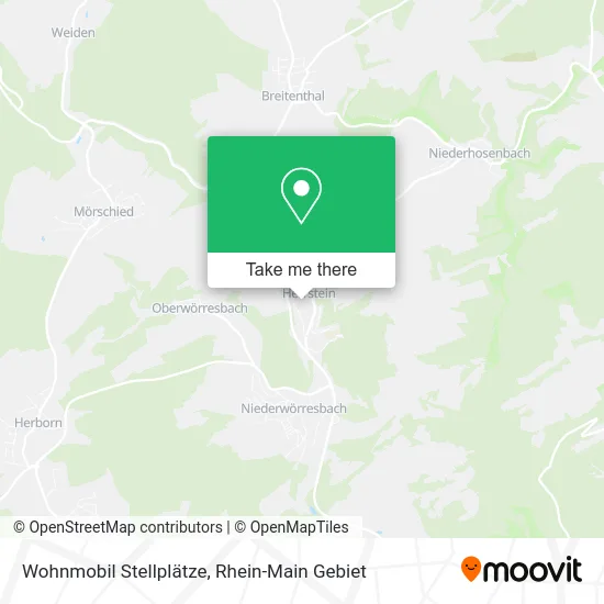 Карта Wohnmobil Stellplätze