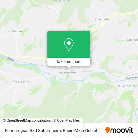 Карта Ferienregion Bad Sobernheim