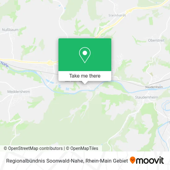 Карта Regionalbündnis Soonwald-Nahe