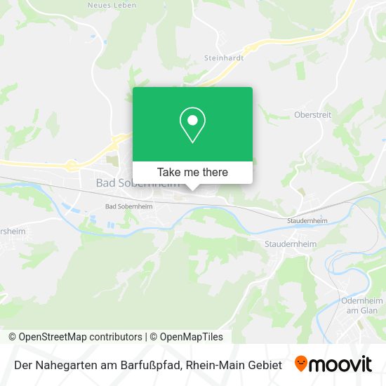 Карта Der Nahegarten am Barfußpfad