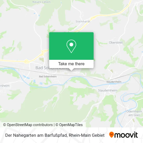 Карта Der Nahegarten am Barfußpfad