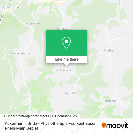 Ackermann, Britta - Physiotherapie Frankenhausen map
