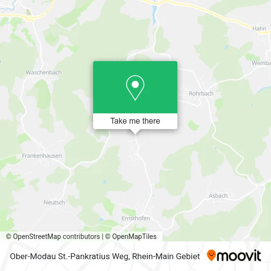 Карта Ober-Modau St.-Pankratius Weg