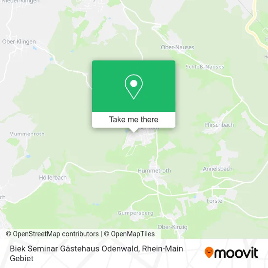 Карта Biek Seminar Gästehaus Odenwald