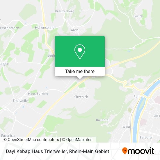 Карта Dayi Kebap Haus Trierweiler