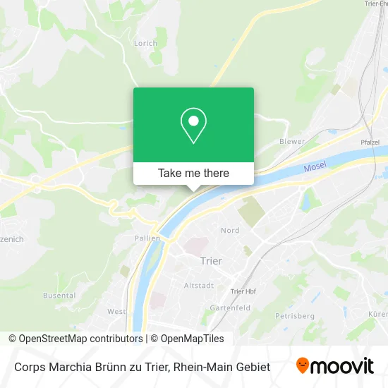 Карта Corps Marchia Brünn zu Trier