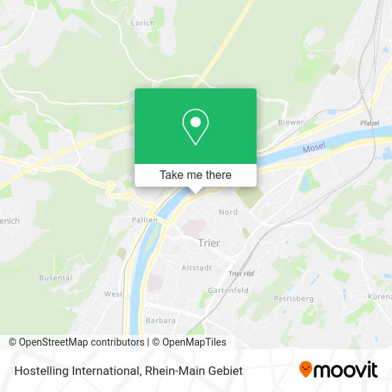 Карта Hostelling International