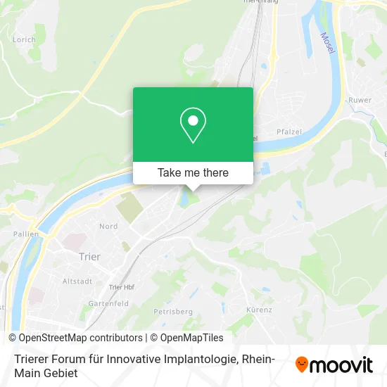 Карта Trierer Forum für Innovative Implantologie
