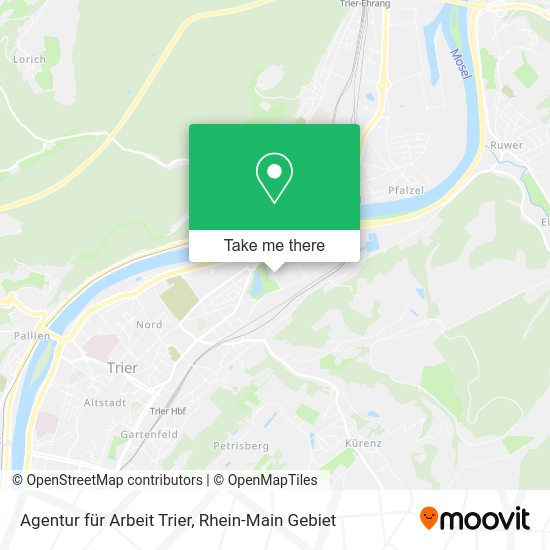 Карта Agentur für Arbeit Trier