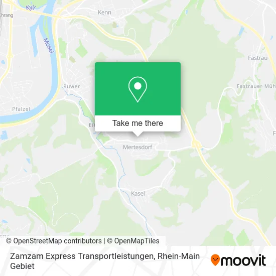 Карта Zamzam Express Transportleistungen