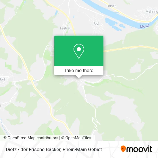 Карта Dietz - der Frische Bäcker