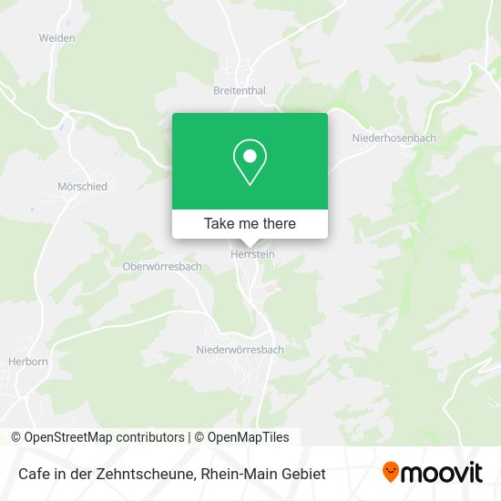 Карта Cafe in der Zehntscheune