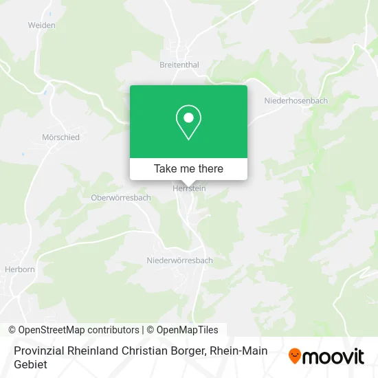 Карта Provinzial Rheinland Christian Borger