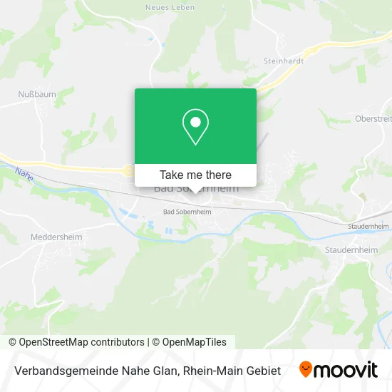 Карта Verbandsgemeinde Nahe Glan