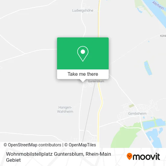 Карта Wohnmobilstellplatz Guntersblum