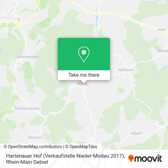 Карта Hartenauer Hof (Verkaufstelle Nieder-Modau 2017)