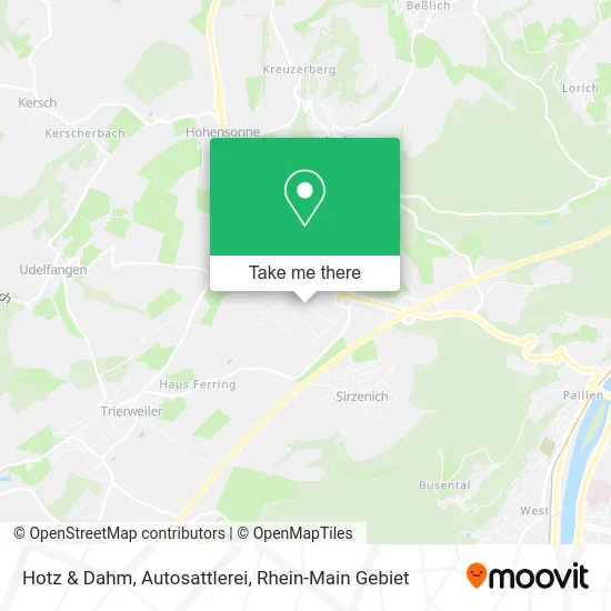 Карта Hotz & Dahm, Autosattlerei
