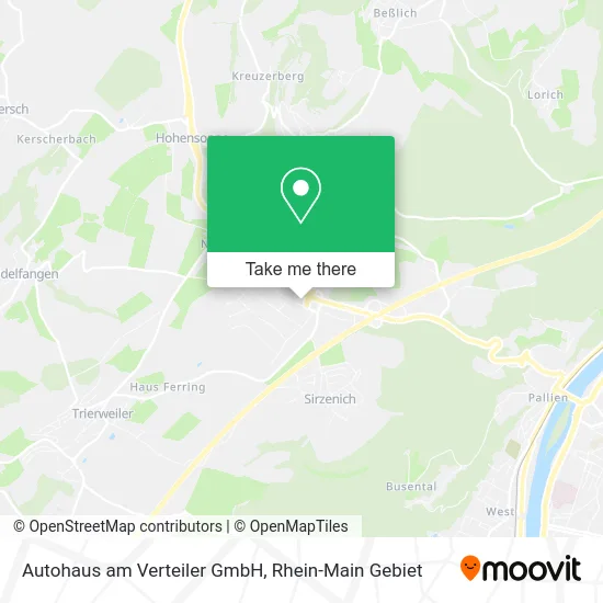 Карта Autohaus am Verteiler GmbH