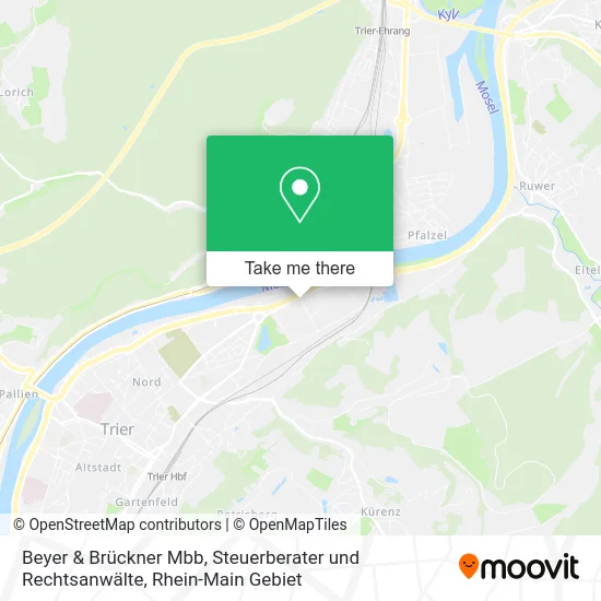 Карта Beyer & Brückner Mbb, Steuerberater und Rechtsanwälte