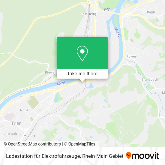 Карта Ladestation für Elektrofahrzeuge