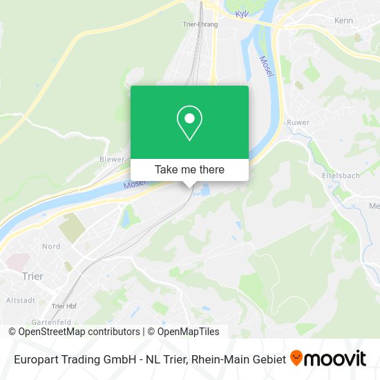Карта Europart Trading GmbH - NL Trier