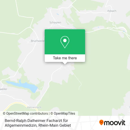 Карта Bernd-Ralph Dalheimer Facharzt für Allgemeinmedizin