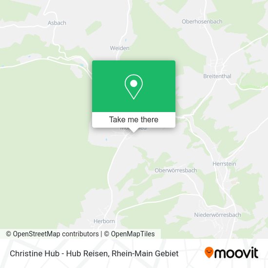 Карта Christine Hub - Hub Reisen