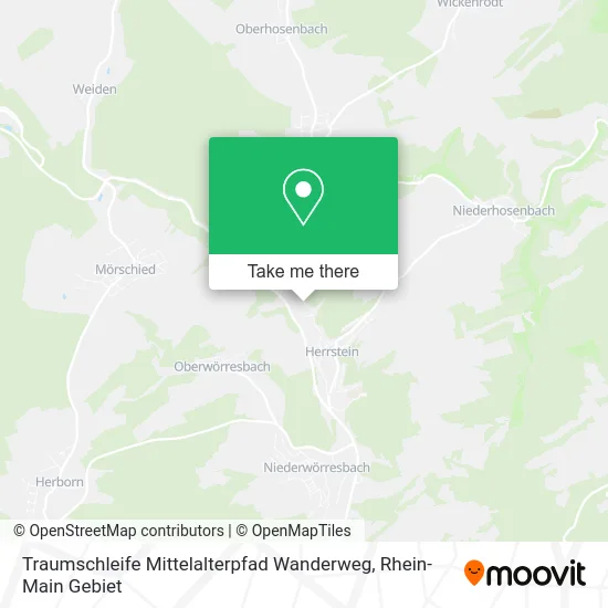 Карта Traumschleife Mittelalterpfad Wanderweg