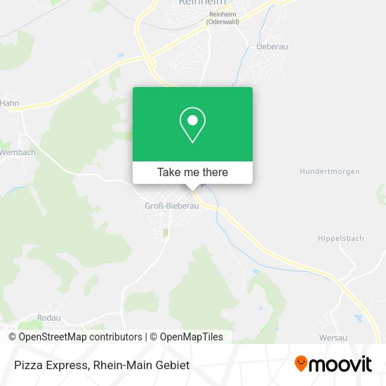 Карта Pizza Express