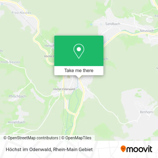 Карта Höchst im Odenwald