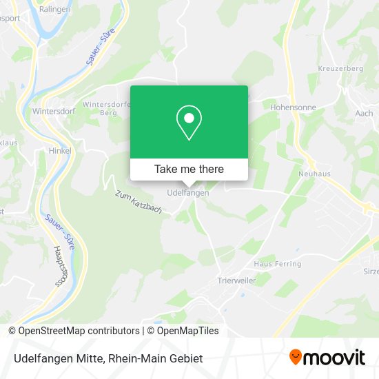 Карта Udelfangen Mitte