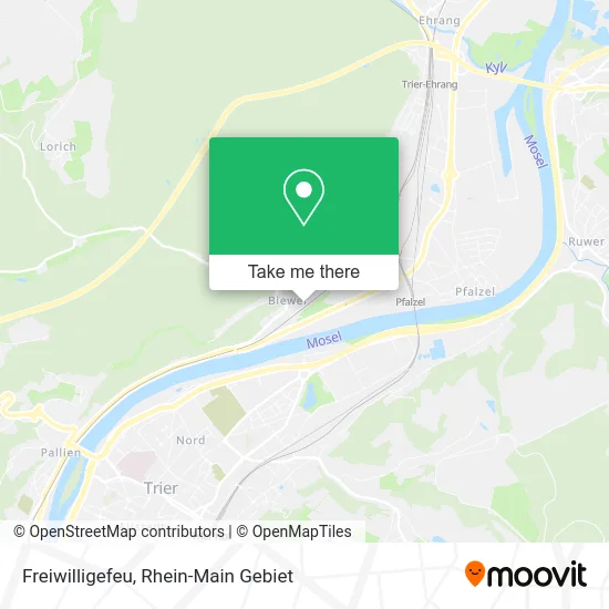 Карта Freiwilligefeu