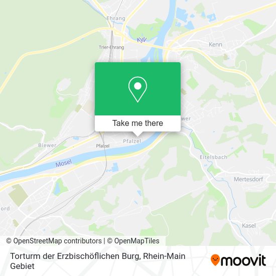 Карта Torturm der Erzbischöflichen Burg