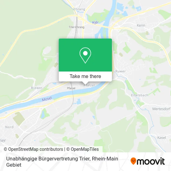 Карта Unabhängige Bürgervertretung Trier