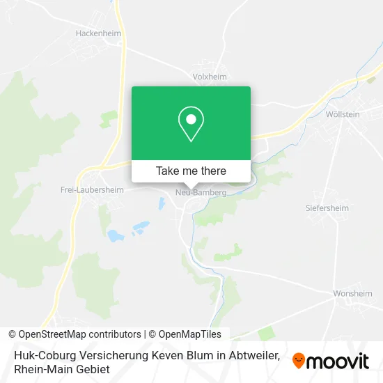 Карта Huk-Coburg Versicherung Keven Blum in Abtweiler