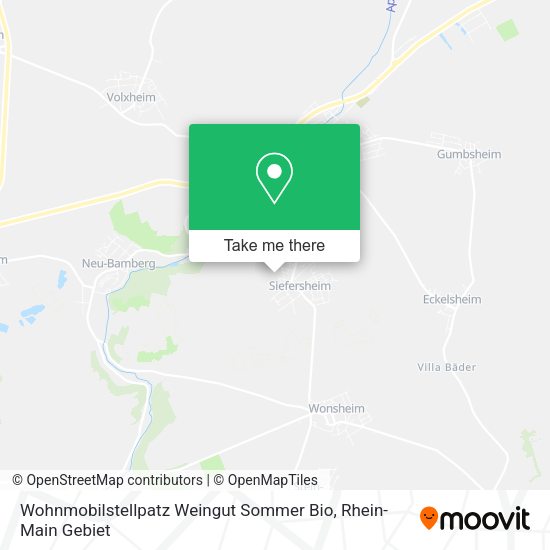 Карта Wohnmobilstellpatz Weingut Sommer Bio