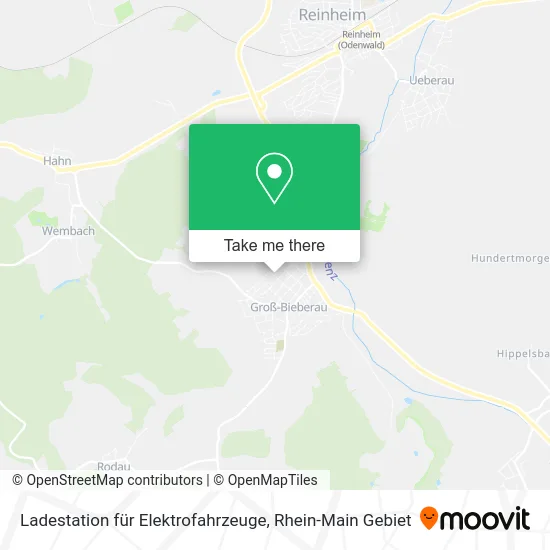 Карта Ladestation für Elektrofahrzeuge