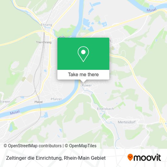 Карта Zeltinger die Einrichtung