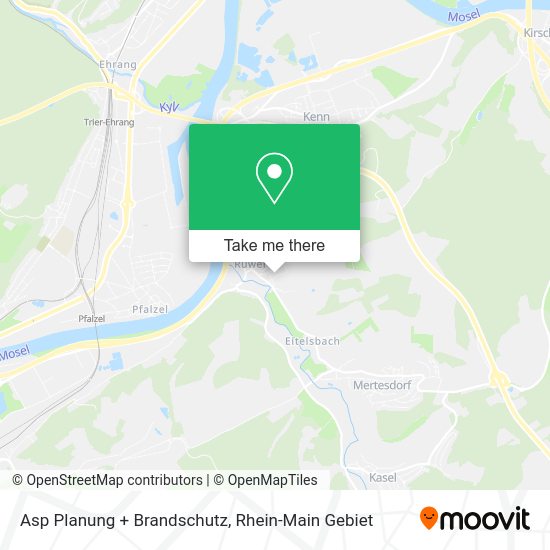 Карта Asp Planung + Brandschutz