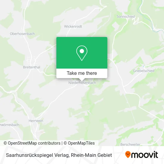 Карта Saarhunsrückspiegel Verlag
