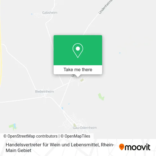 Карта Handelsvertreter für Wein und Lebensmittel